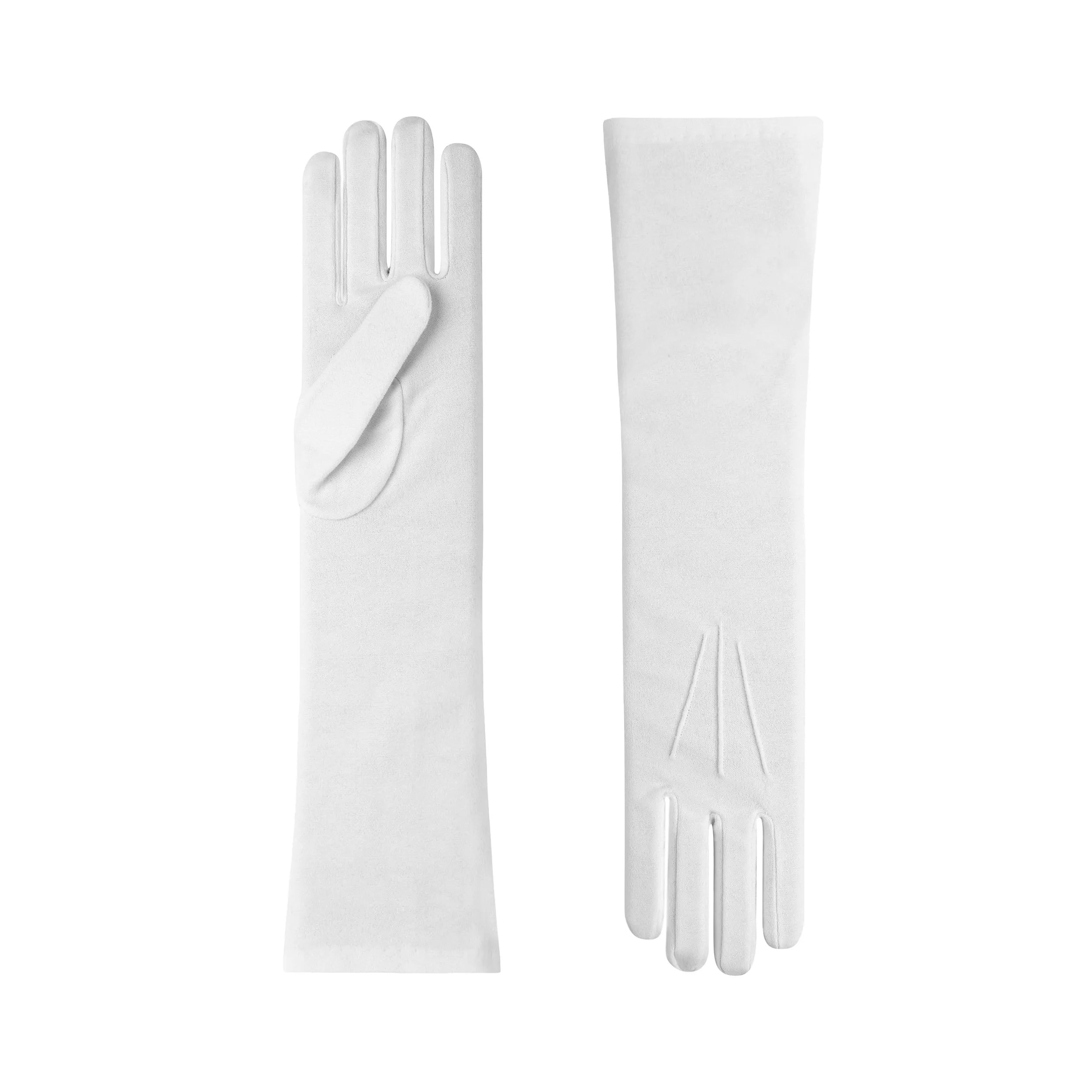 Francesca | Longer Line Sueded Cotton Day Glove