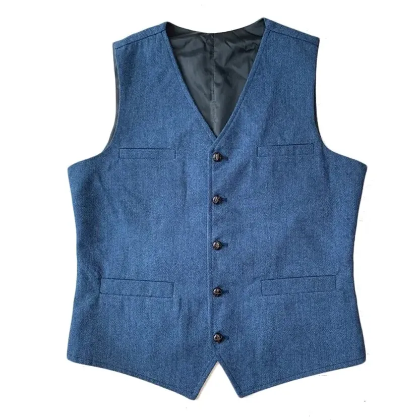 Funki Buys | Vests | Men's Classic Casual Button Up V Neck Vest