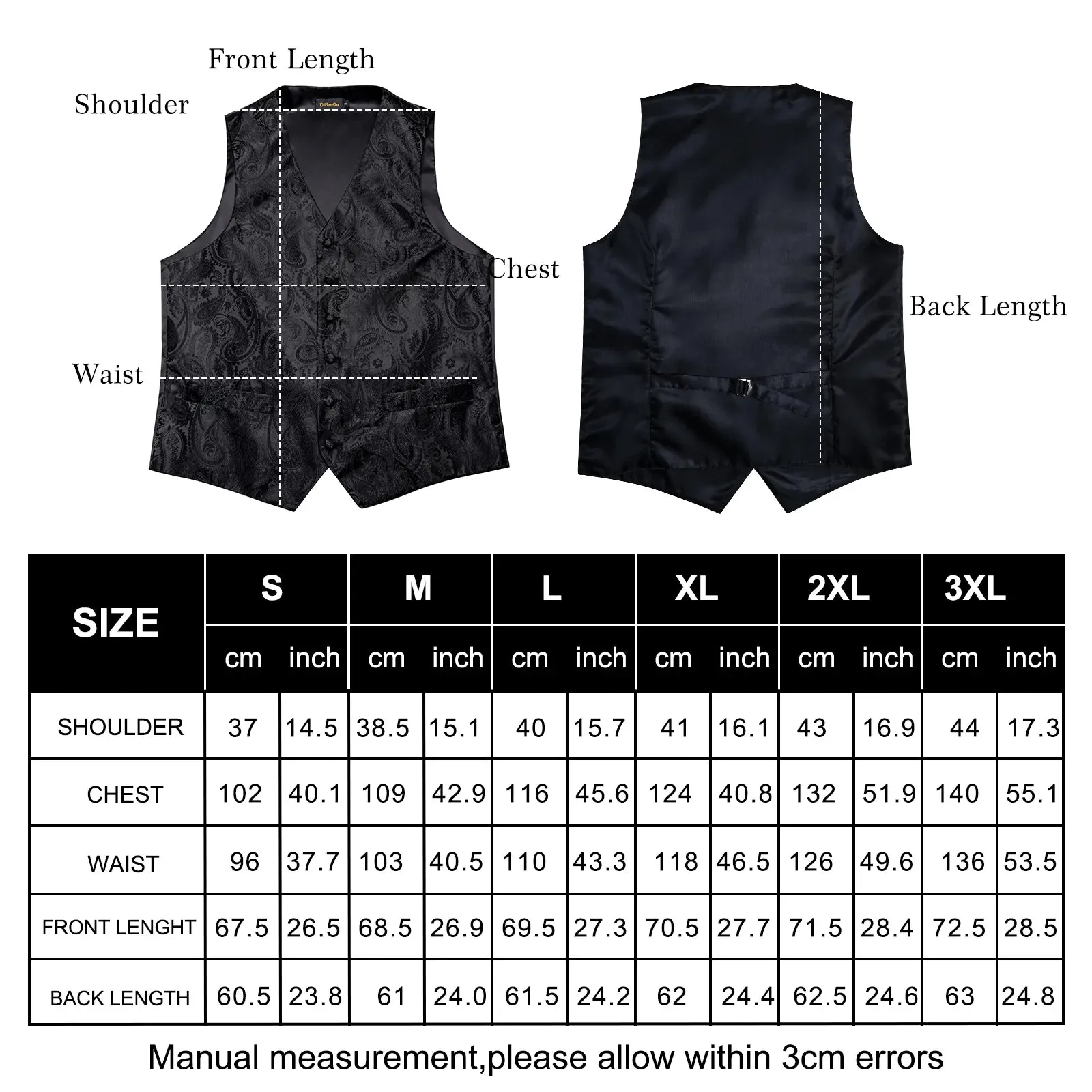 Funki Buys | Vests | Men's Formal 5 Pcs Silk Waistcoat Tie Sets