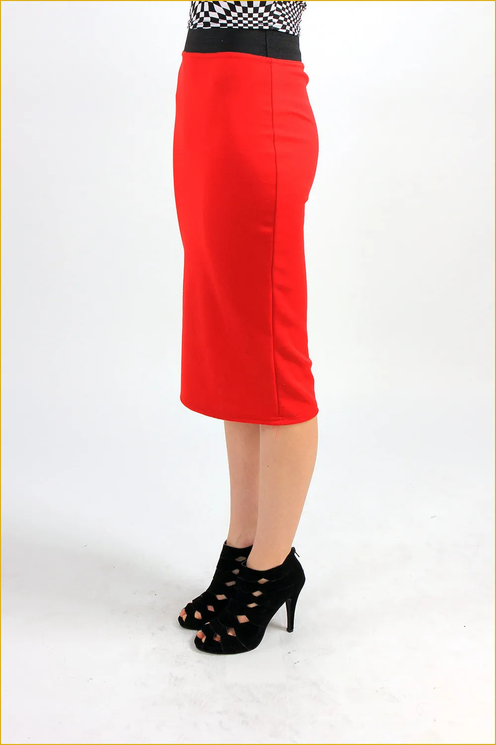 Get Happy! Basic Midi Skirt