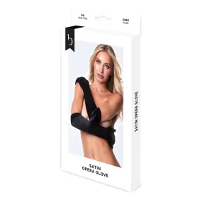 Gloves Baci Lingerie Satin Opera Black