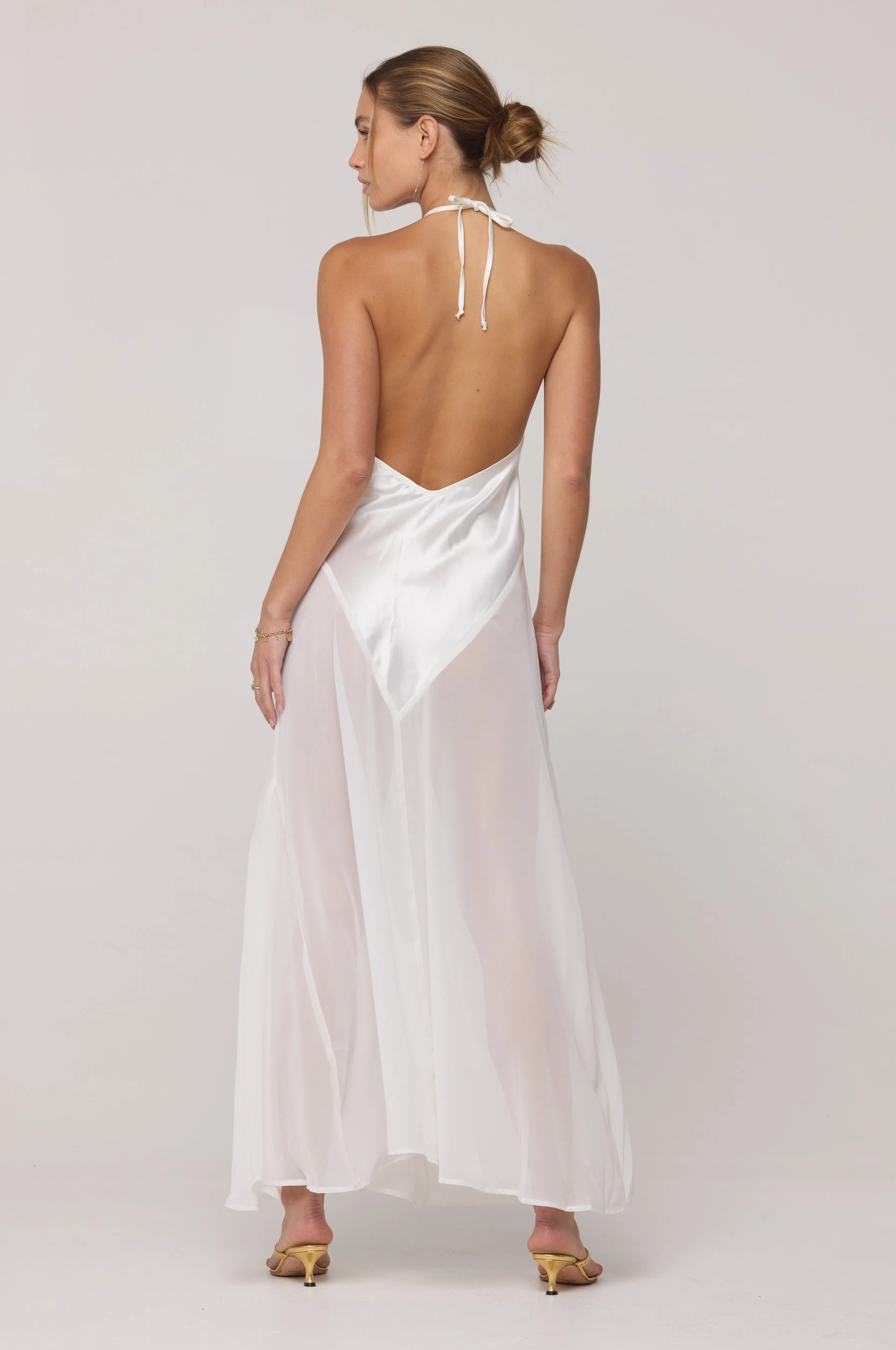 Goddess Maxi Dress in White