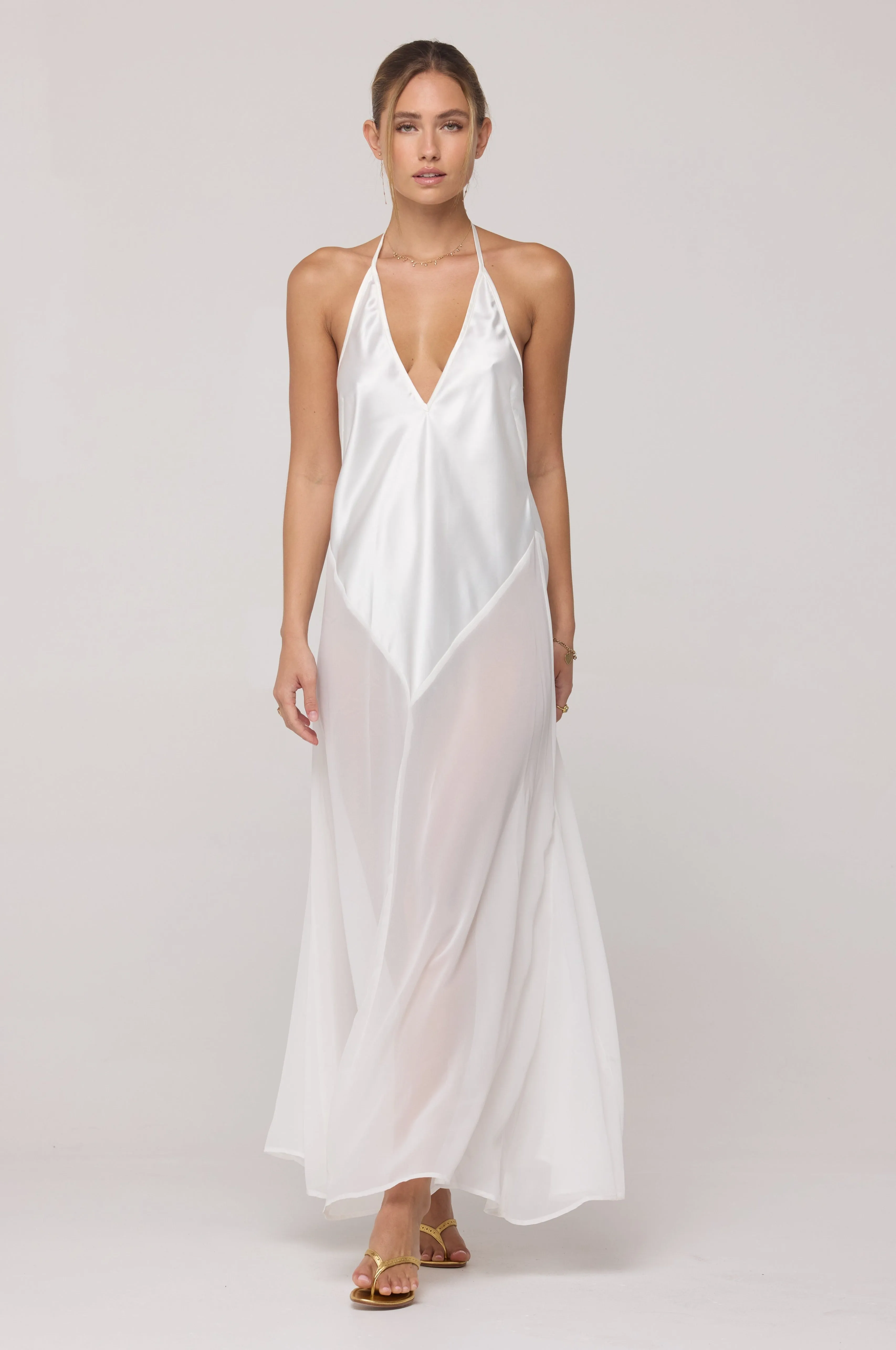 Goddess Maxi Dress in White