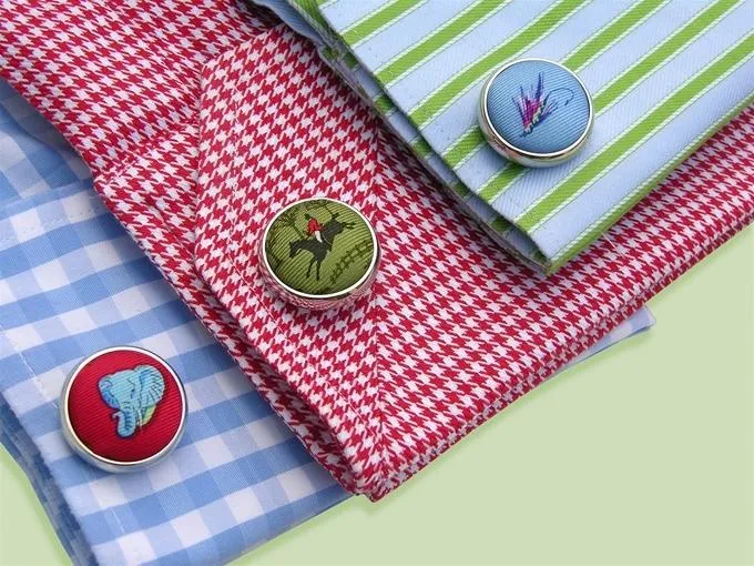 Golf Buddies: Cufflinks - Blue