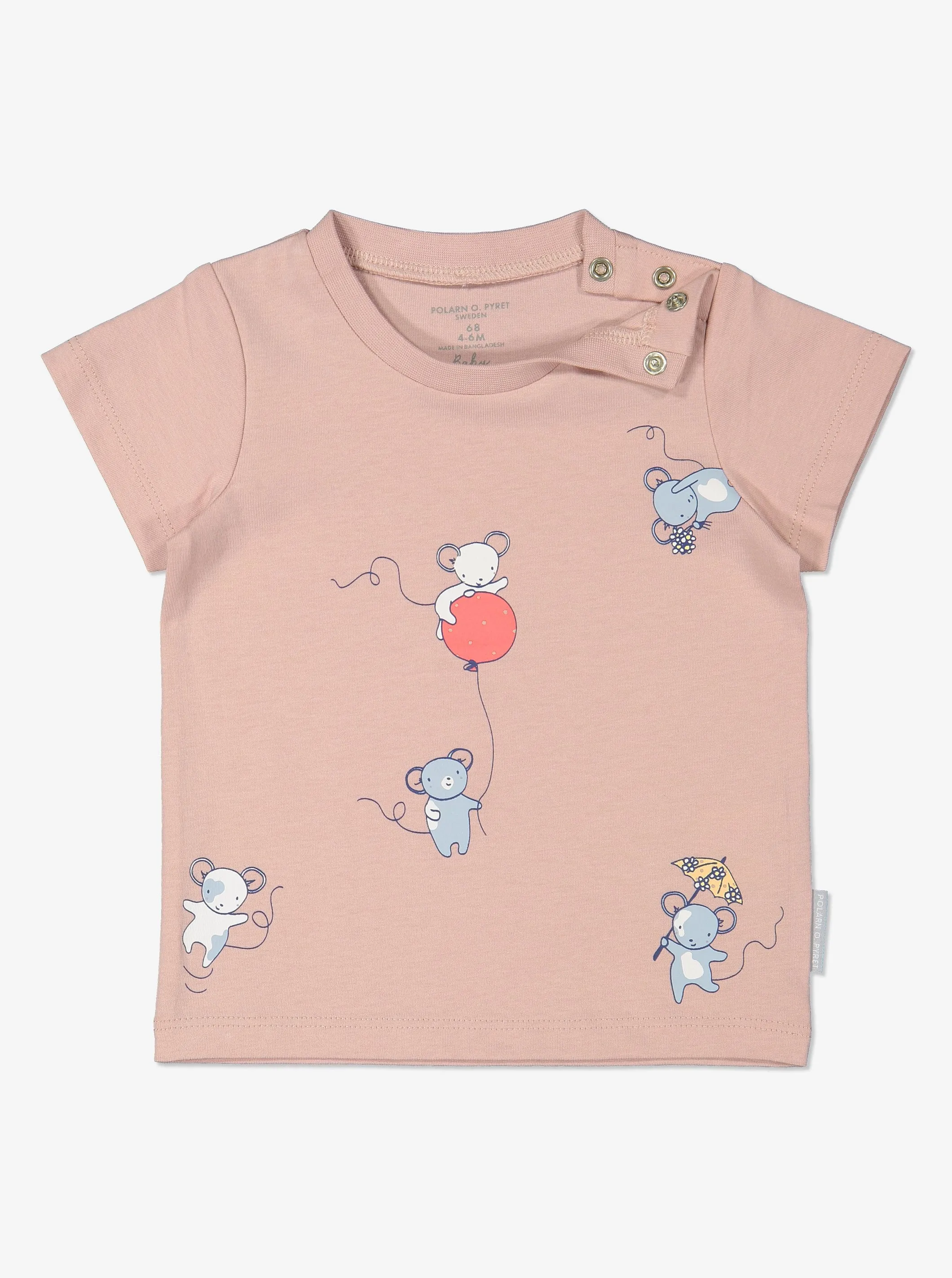 GOTS Organic Mouse Print T-Shirt