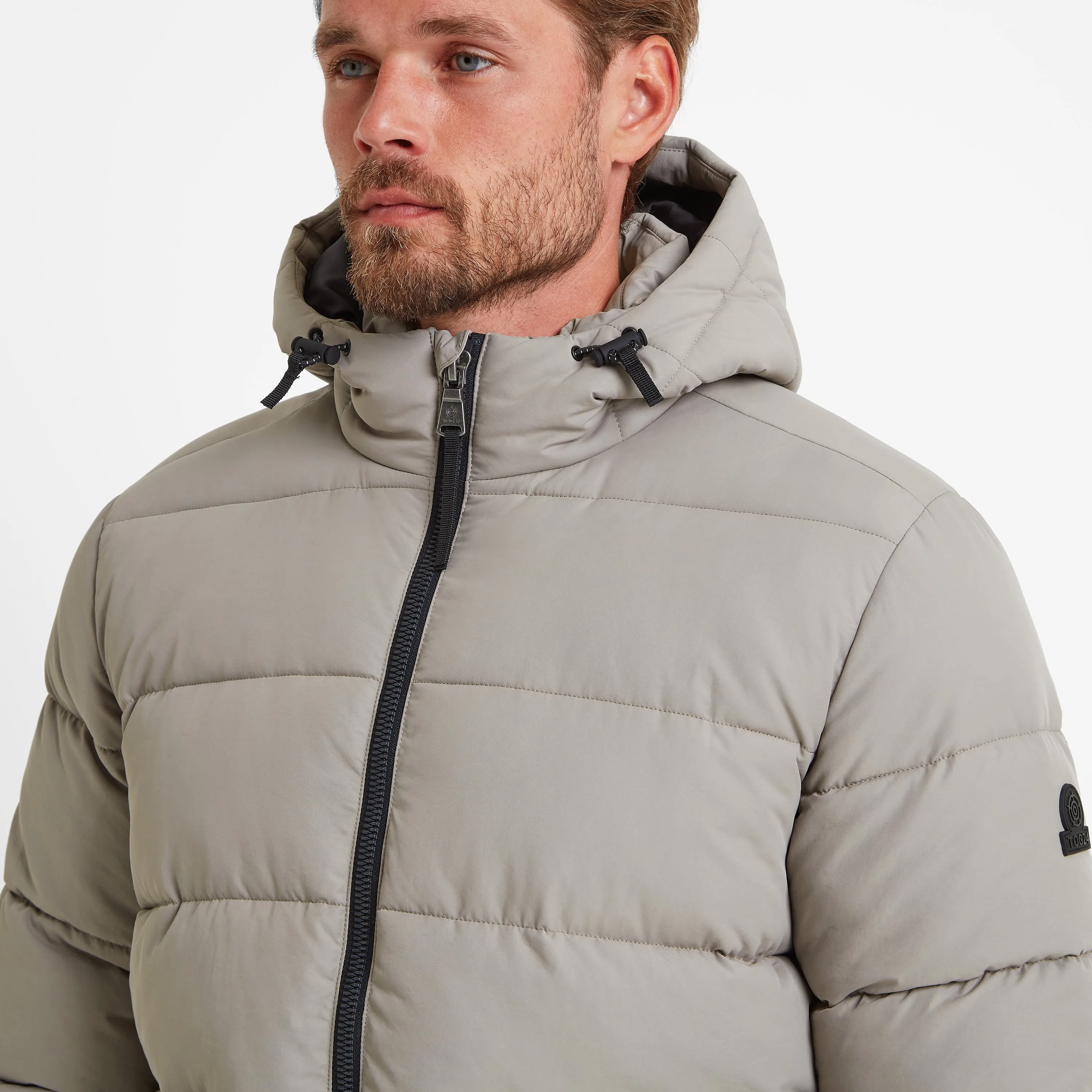 Hamilton Mens Padded Parka - Dark Taupe