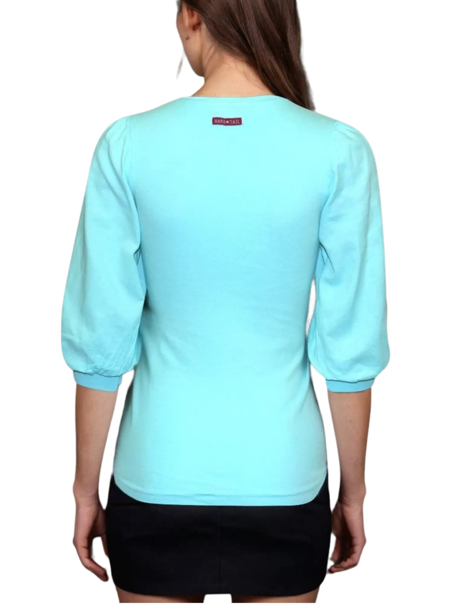 Hard Tail 3/4 Puff Sleeve Top (Style VG-199)