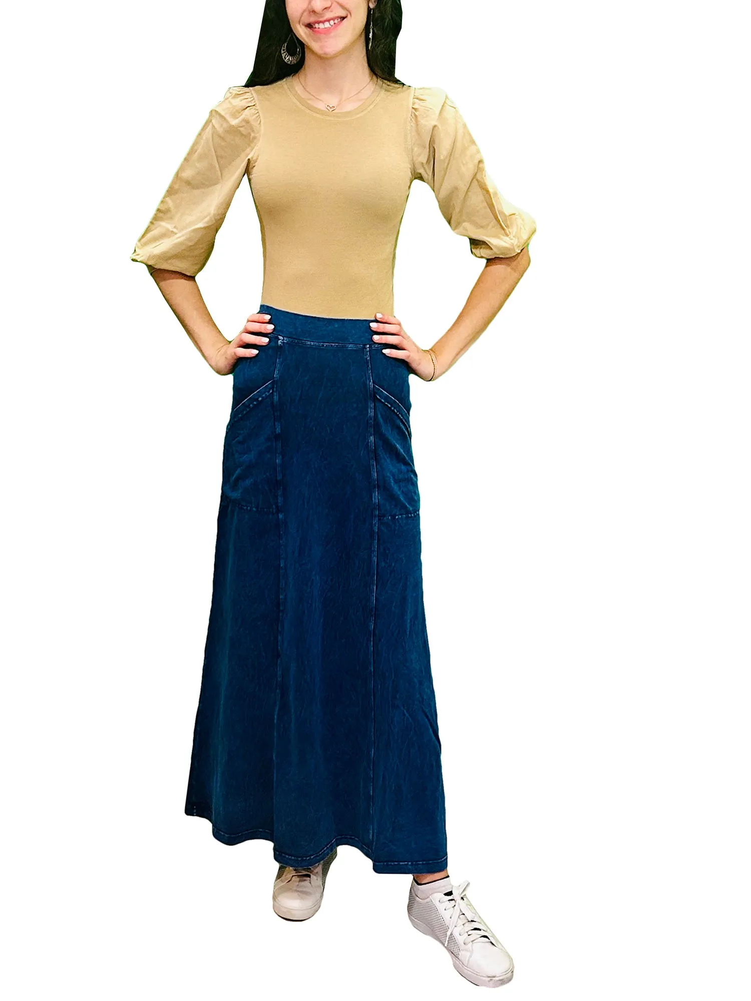 Hard Tail 3/4 Puff Sleeve Top (Style VG-199)