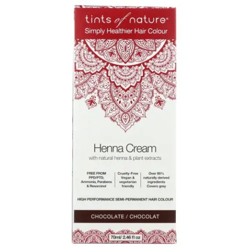 Henna Cream Chocolate 2.46 Oz By Tints of Nature