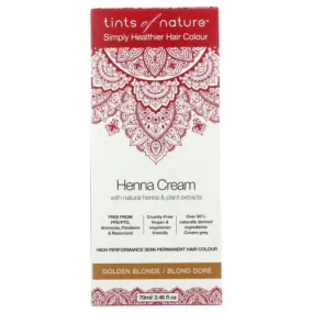 Henna Cream Golden Brown 2.46 Oz By Tints of Nature