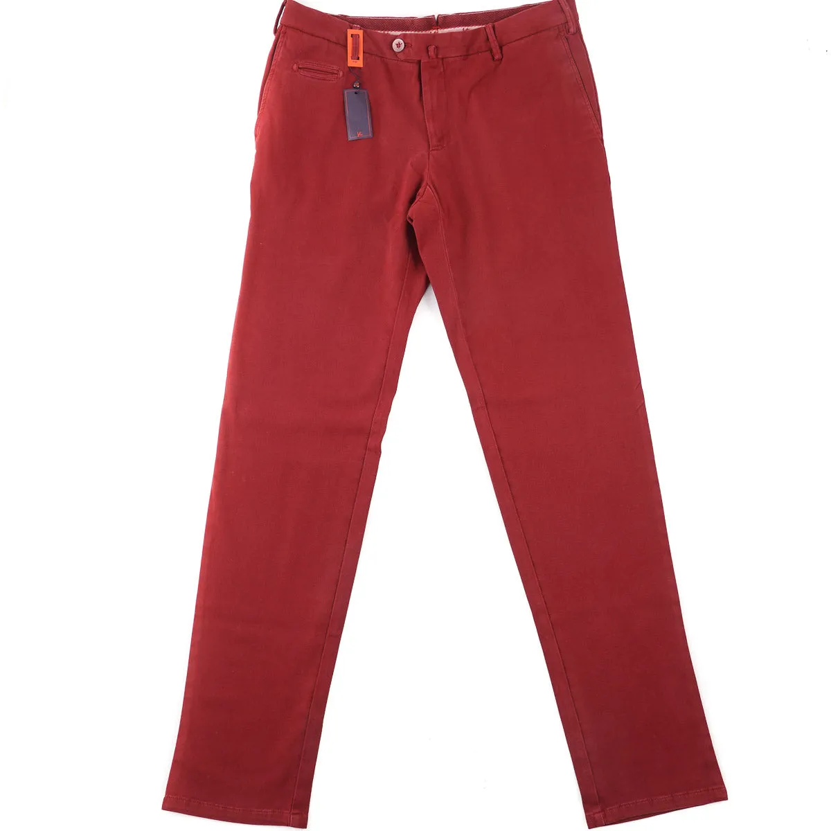 Isaia Slim-Fit Twill Cotton Chinos