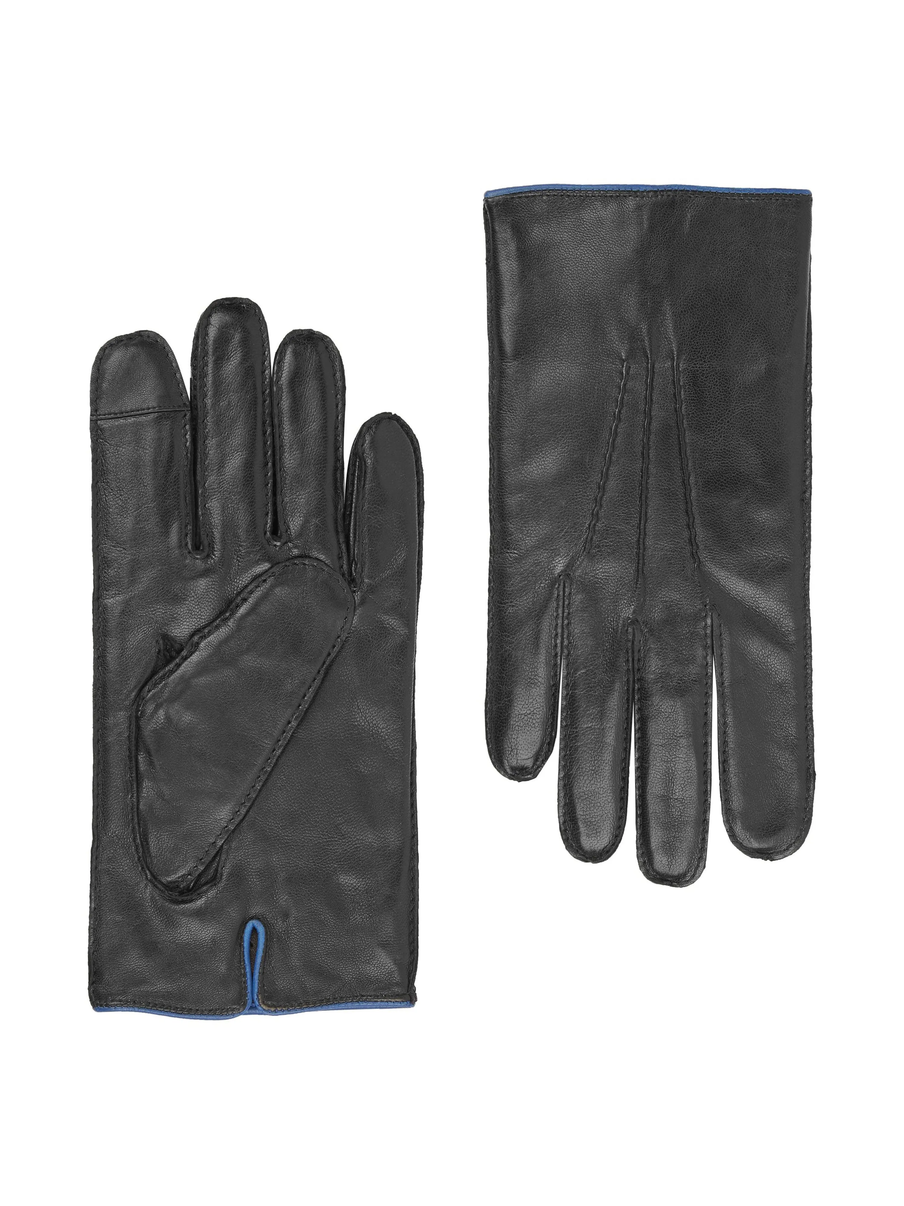 Italian Leather Black Gloves