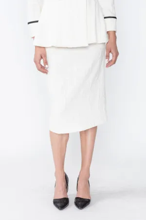 Ivory Pencil Skirt