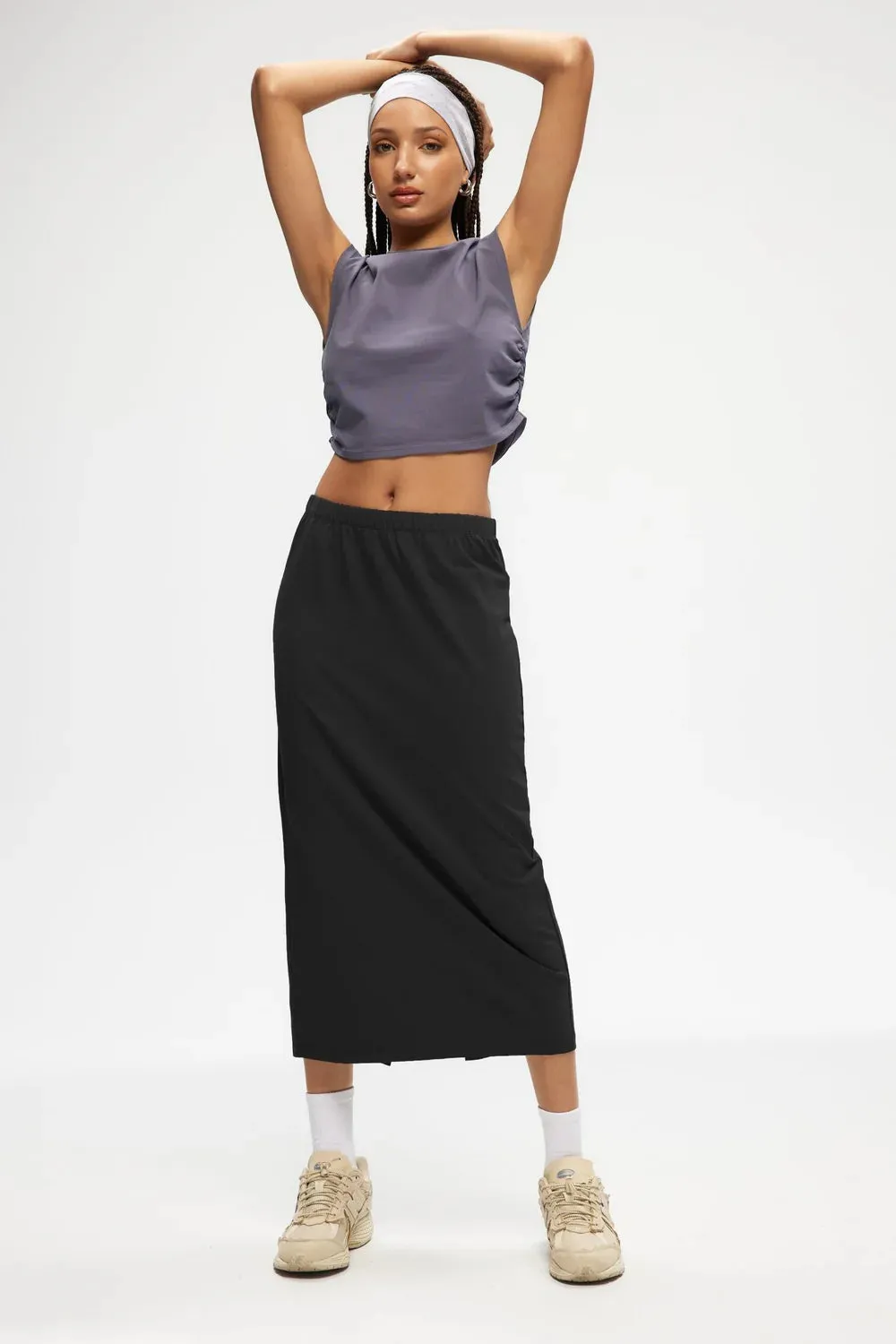 Jersey Pencil Skirt (Black)