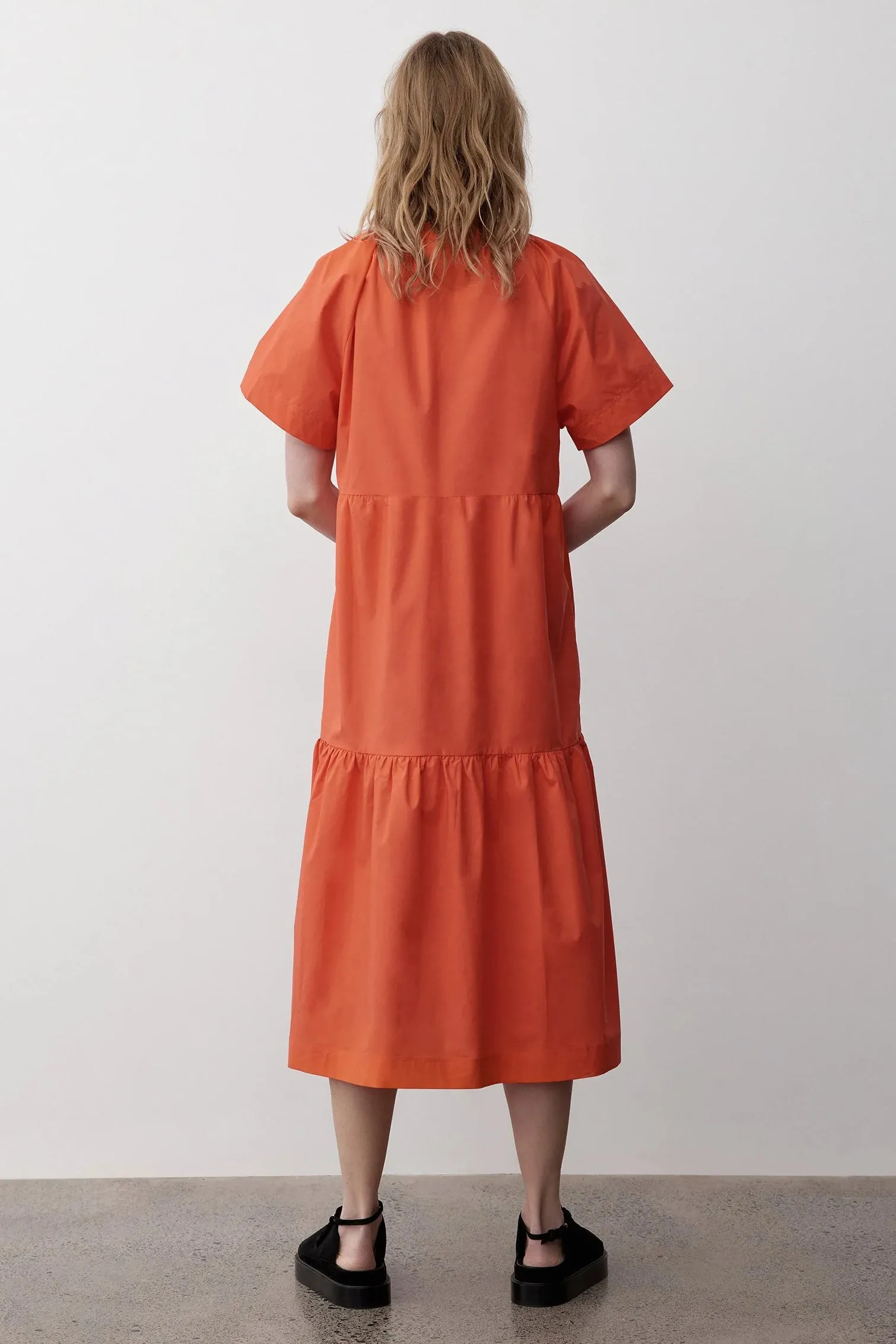 Josephine Dress in Blood Orange