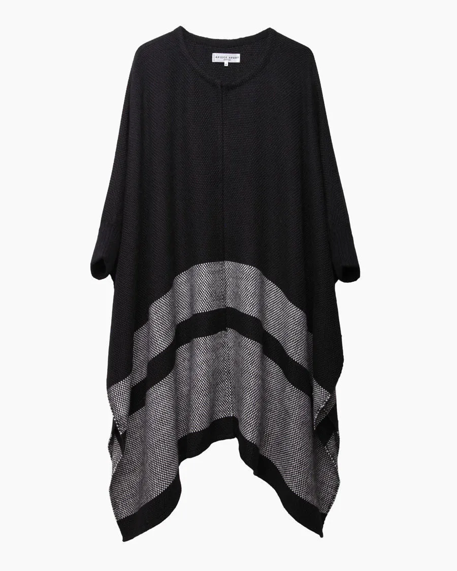 Katz Stripe Weave Poncho