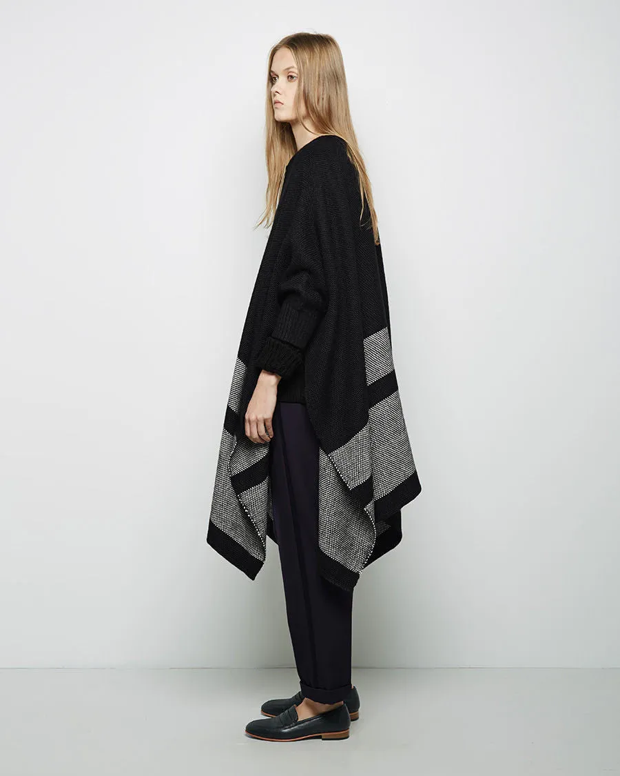 Katz Stripe Weave Poncho