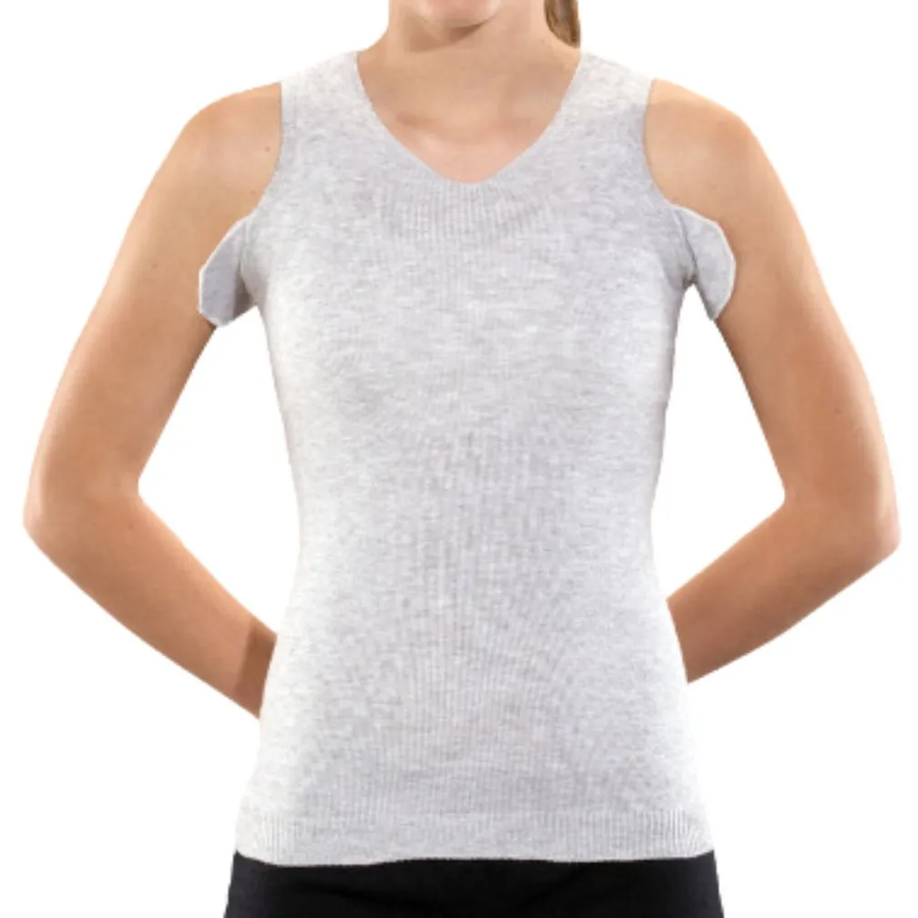 Knit-Rite - Unisex Seamless Vest Torso Interface for Brace- V-Neck with Double Axilla Flap