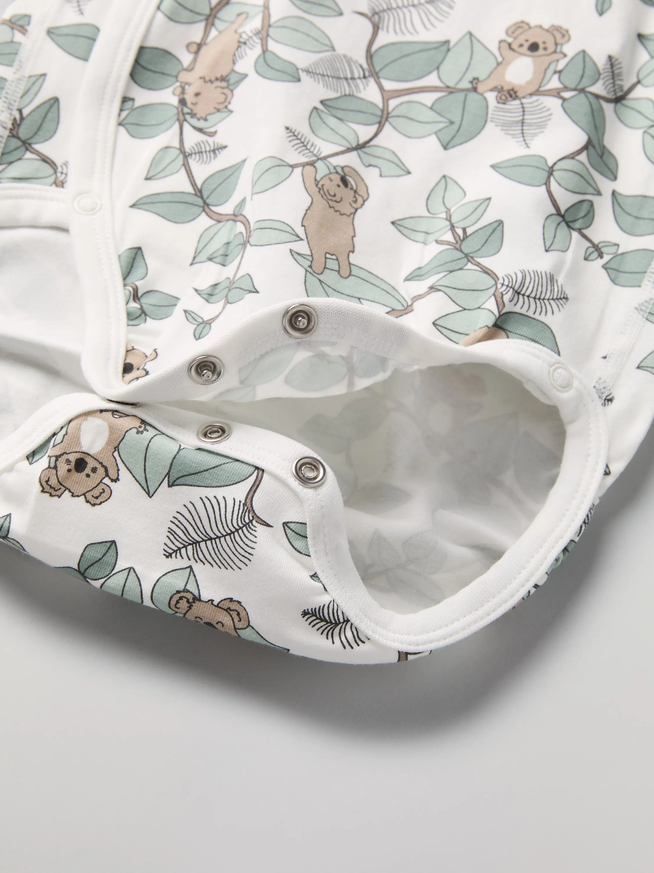 Koala Print Wraparound Babygrow