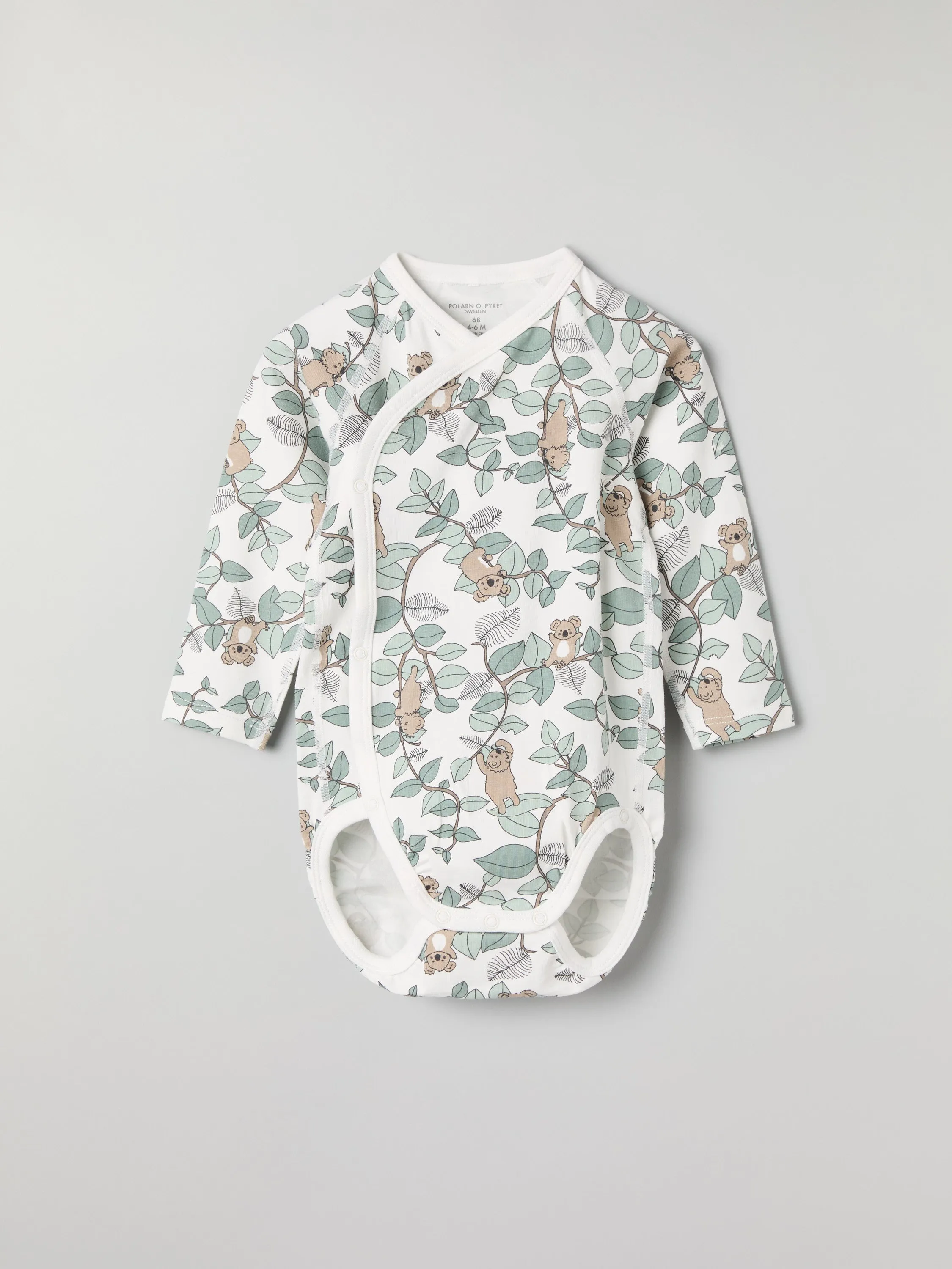 Koala Print Wraparound Babygrow