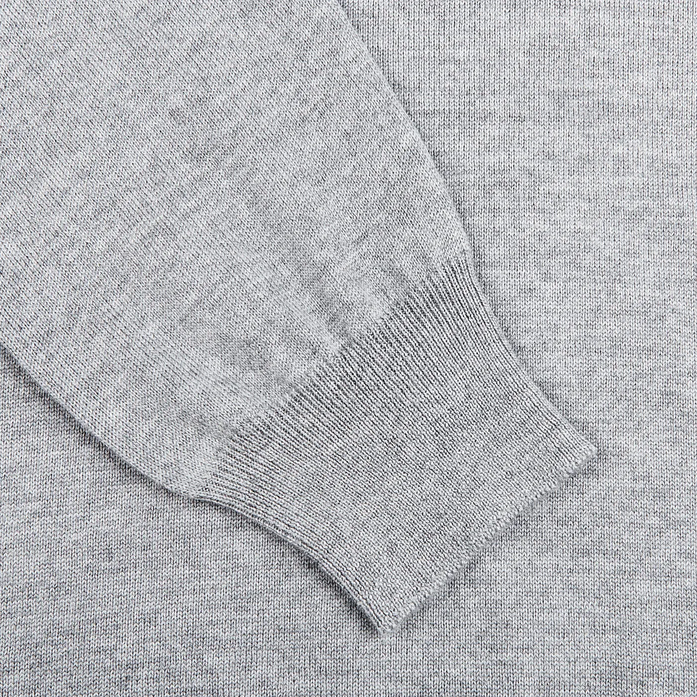 Light Grey Extra Fine Merino Crew Neck