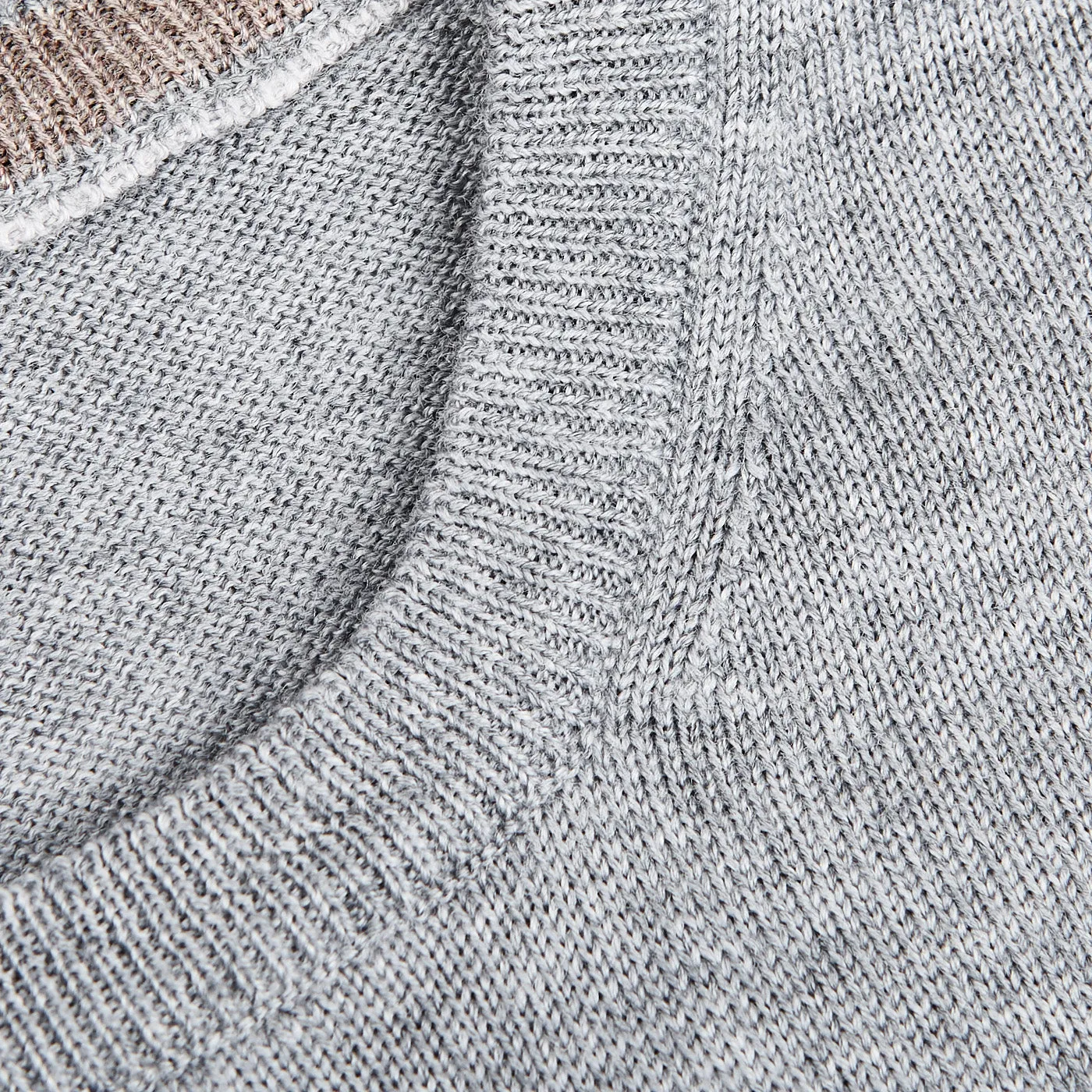 Light Grey Extra Fine Merino Crew Neck