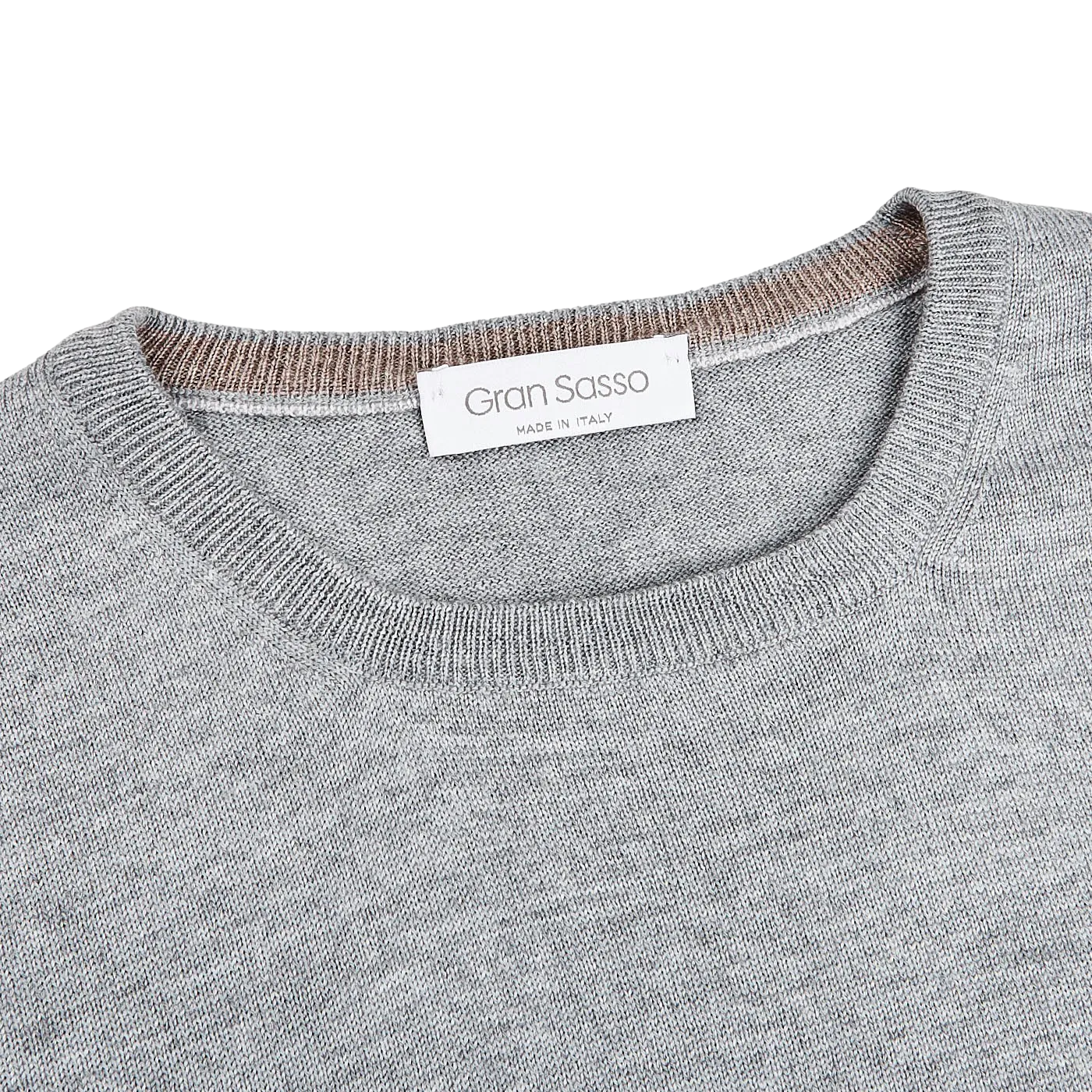 Light Grey Extra Fine Merino Crew Neck