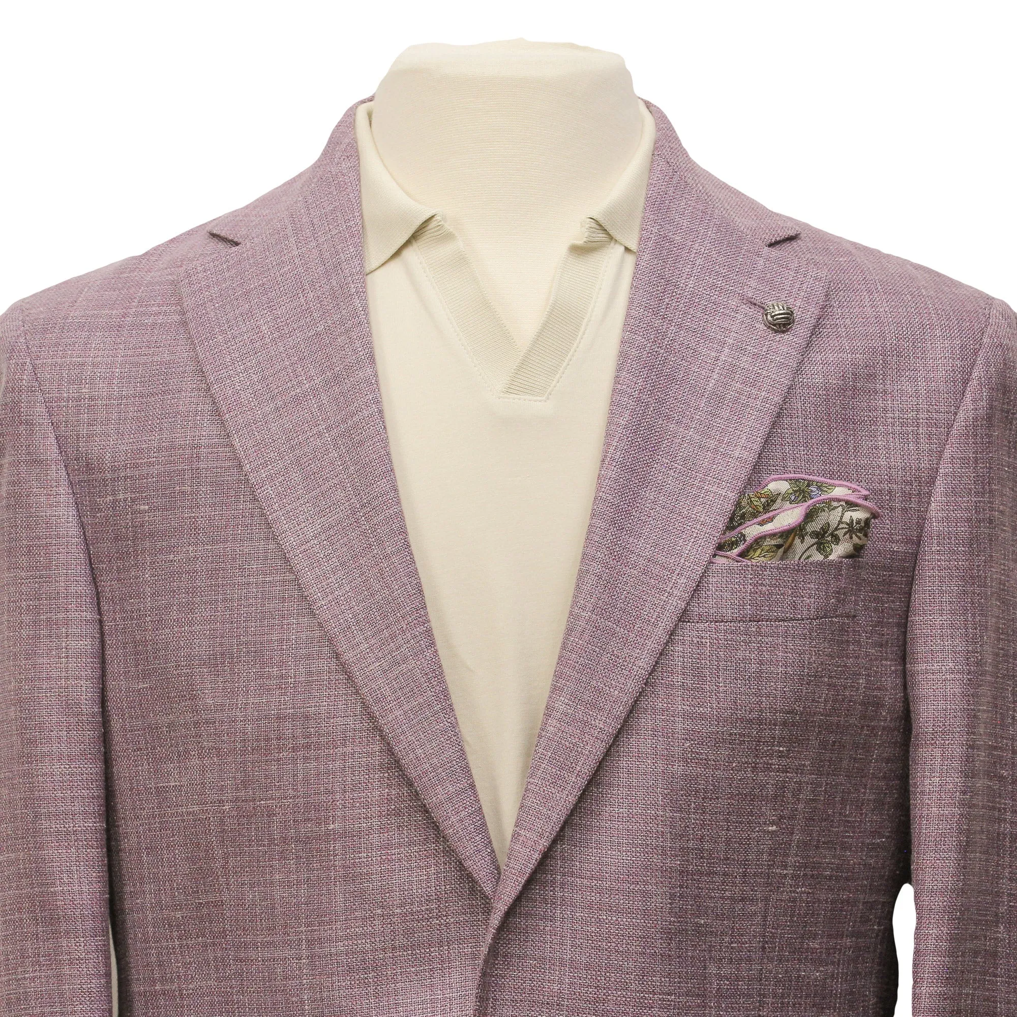 Lilac Loro Piana Wool/Silk/Linen Morton Contemporary Fit Sport Jacket - Jack Victor