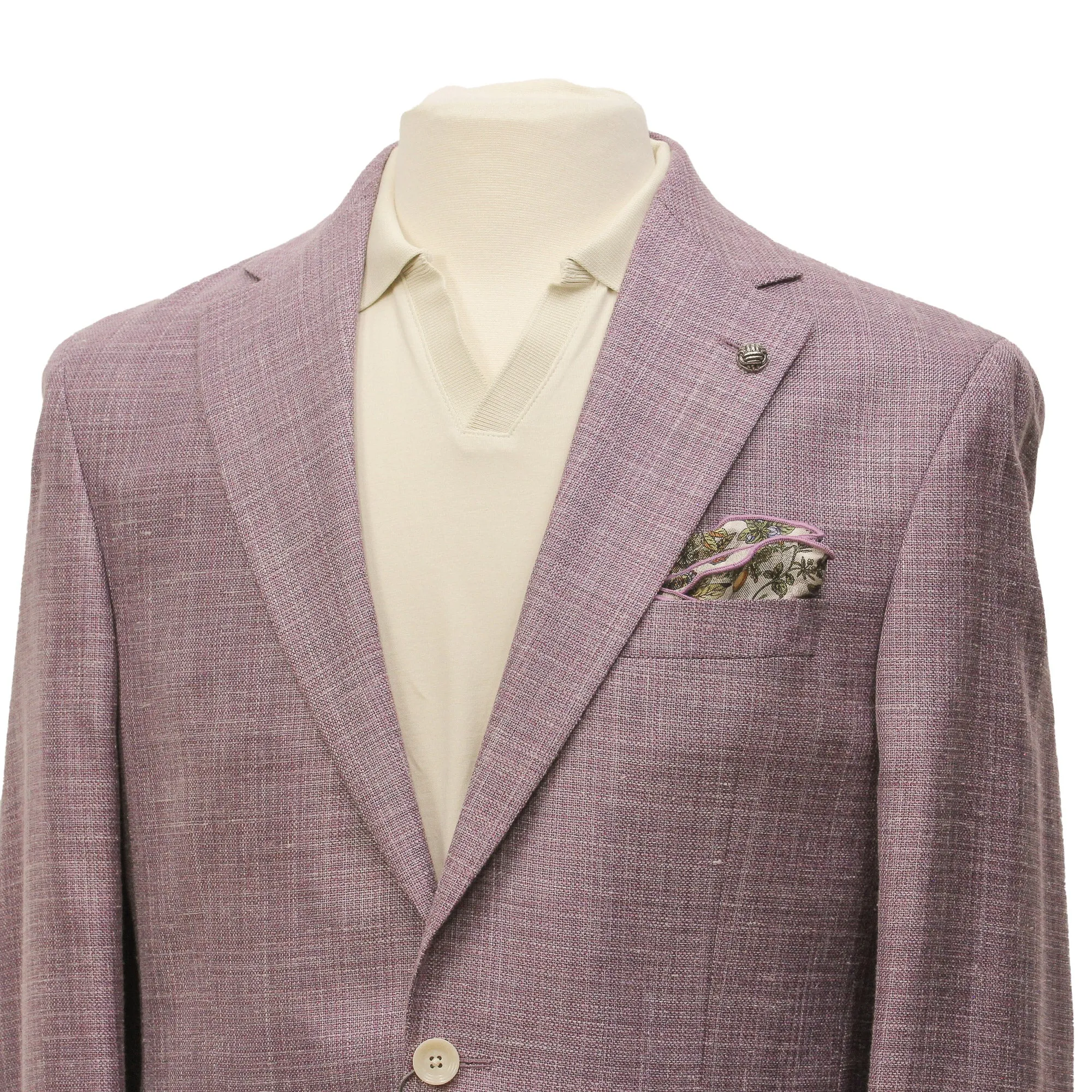 Lilac Loro Piana Wool/Silk/Linen Morton Contemporary Fit Sport Jacket - Jack Victor