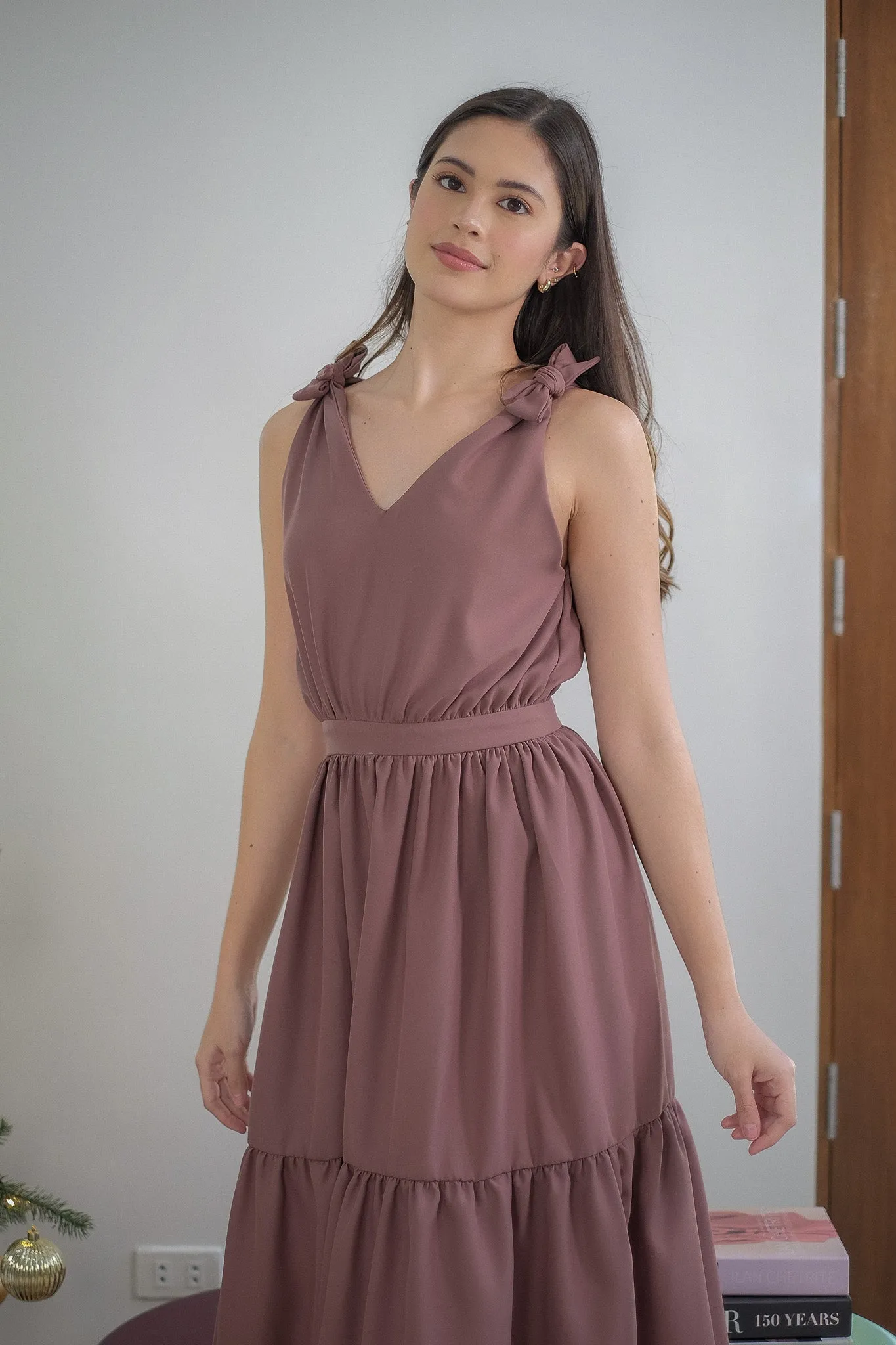 Locca midi dress - rose taupe