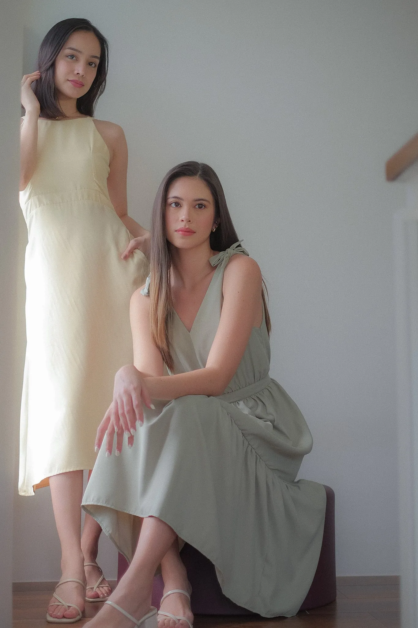 Locca midi dress - sage green