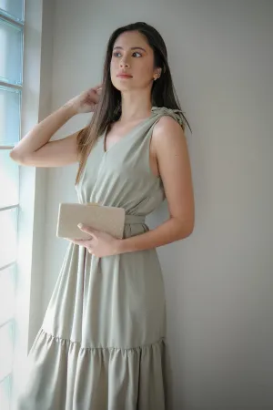 Locca midi dress - sage green