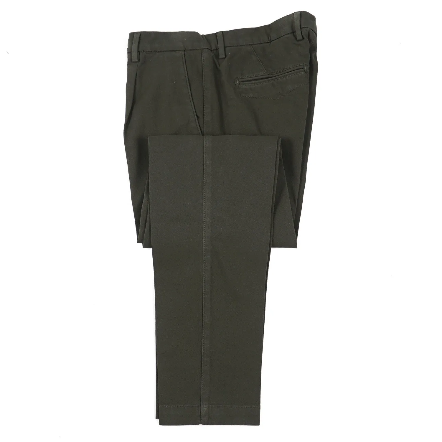 Luigi Borrelli Twill Cotton Pants with Cargo Pockets