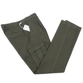 Luigi Borrelli Twill Cotton Pants with Cargo Pockets