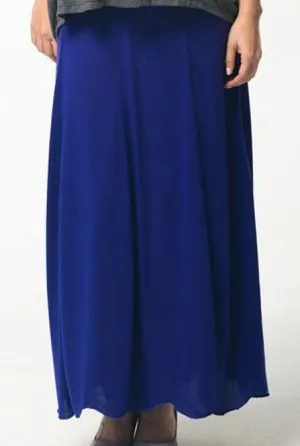 Mandy Long Maternity Skirt Indigo