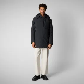 Men's coat Nestor in blue black