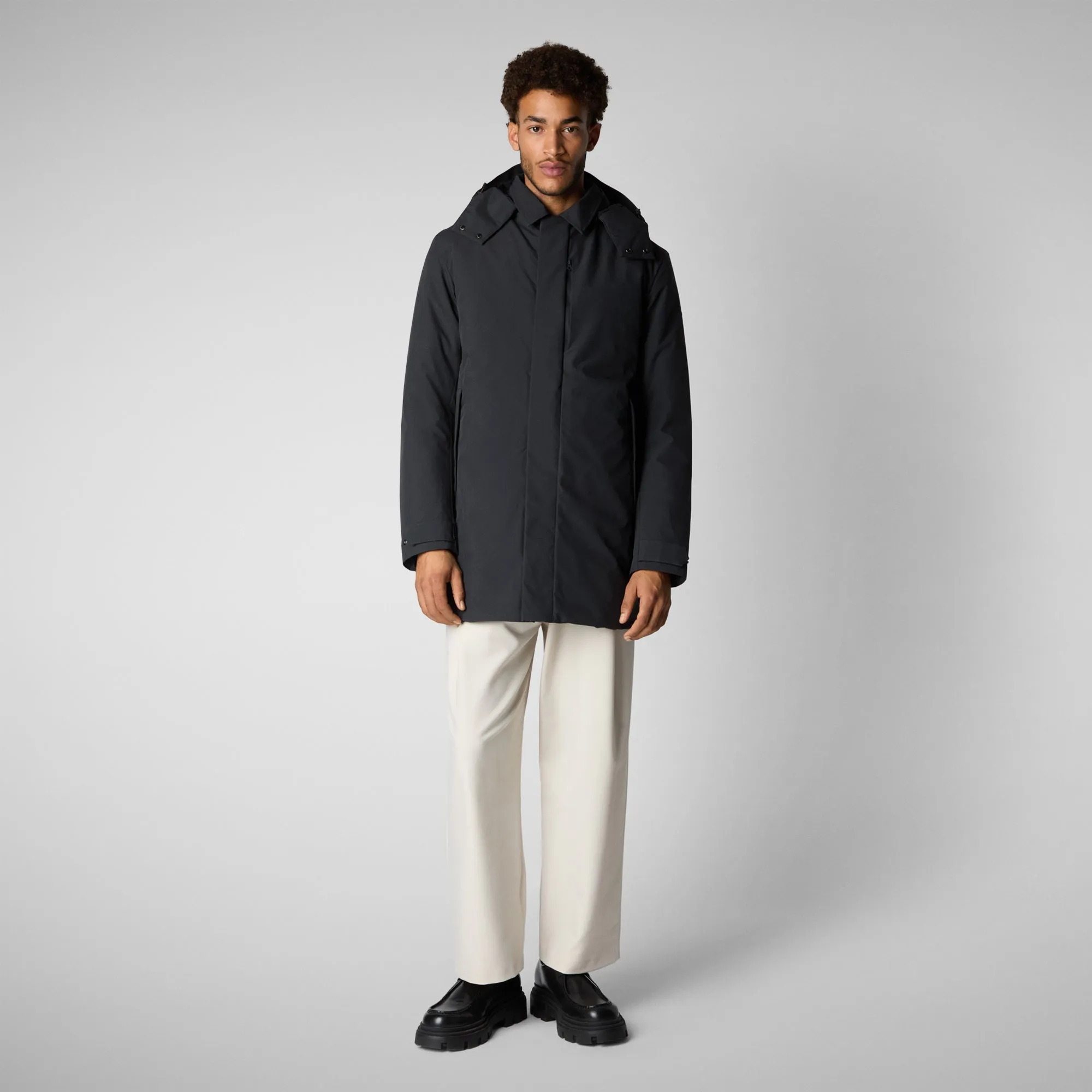 Men's coat Nestor in blue black