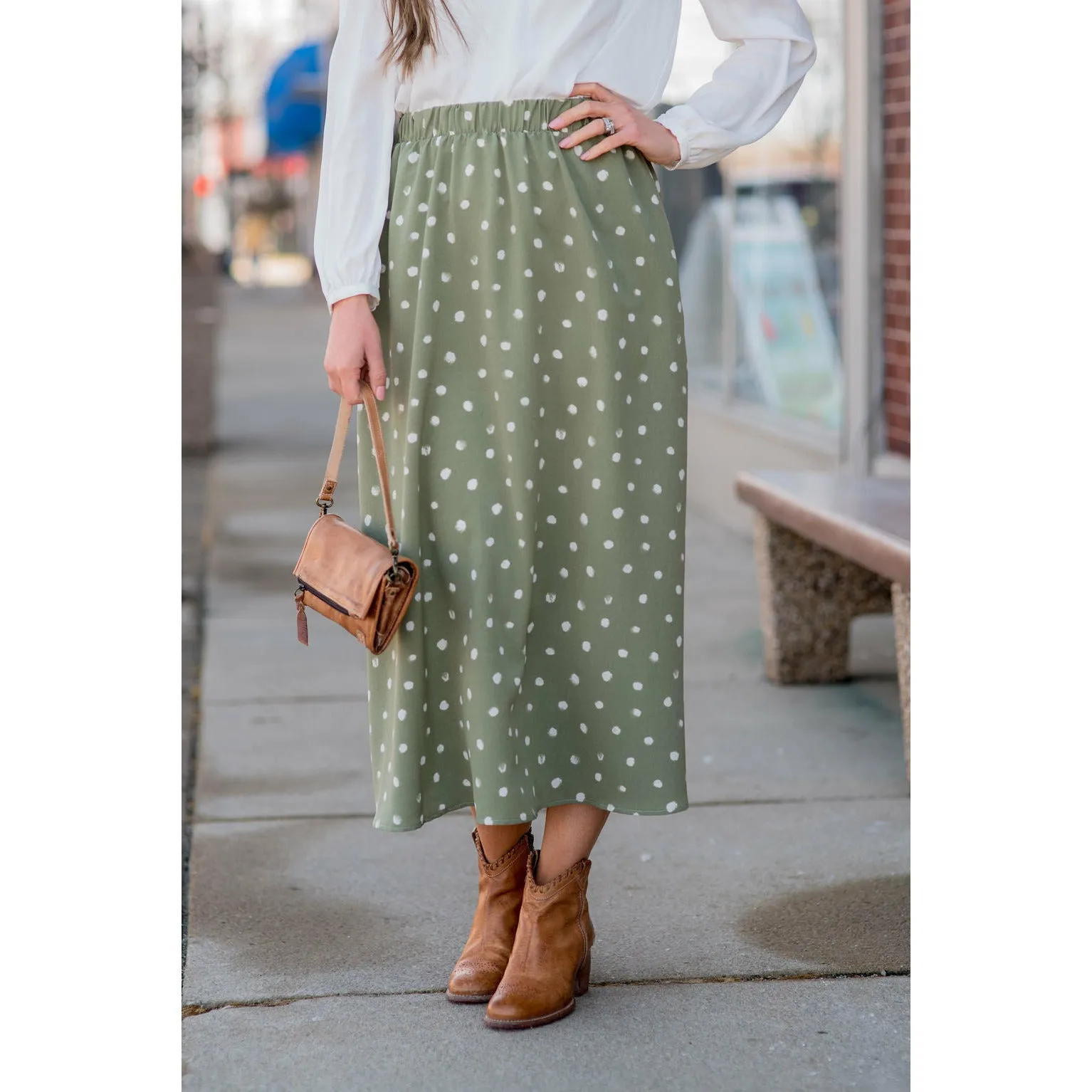 Midi Dot Skirt