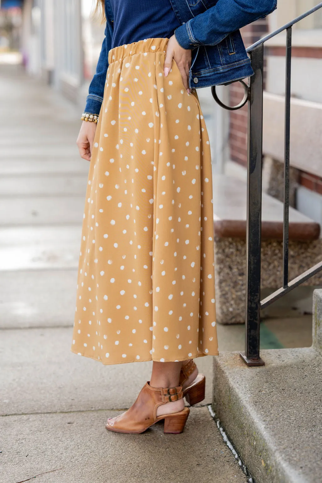 Midi Dot Skirt