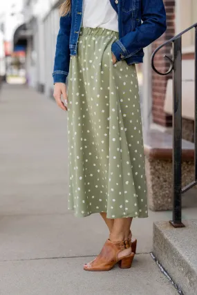 Midi Dot Skirt