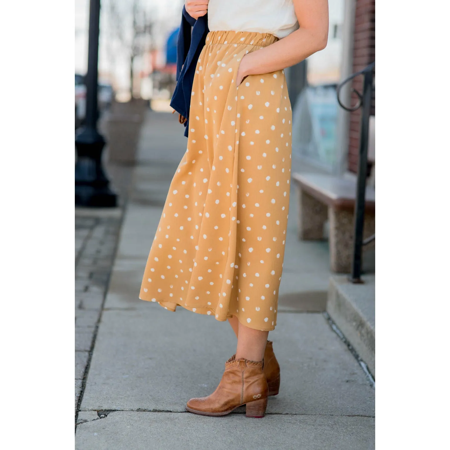 Midi Dot Skirt