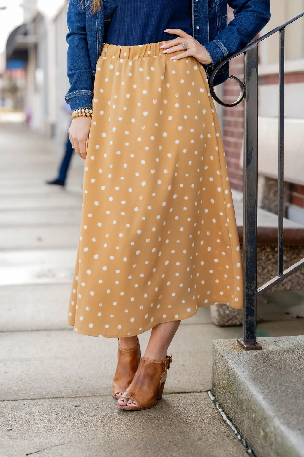 Midi Dot Skirt