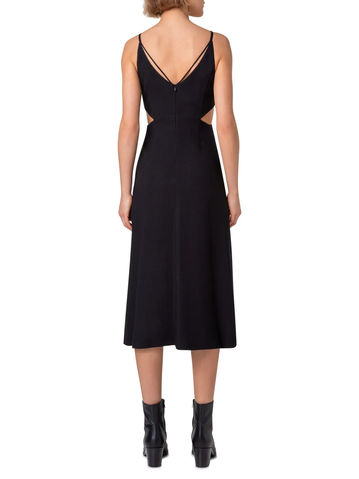 Midi Dress with Side Cut Outs