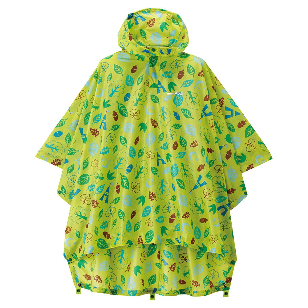 Montbell Print Trekking Rain Poncho Kid's