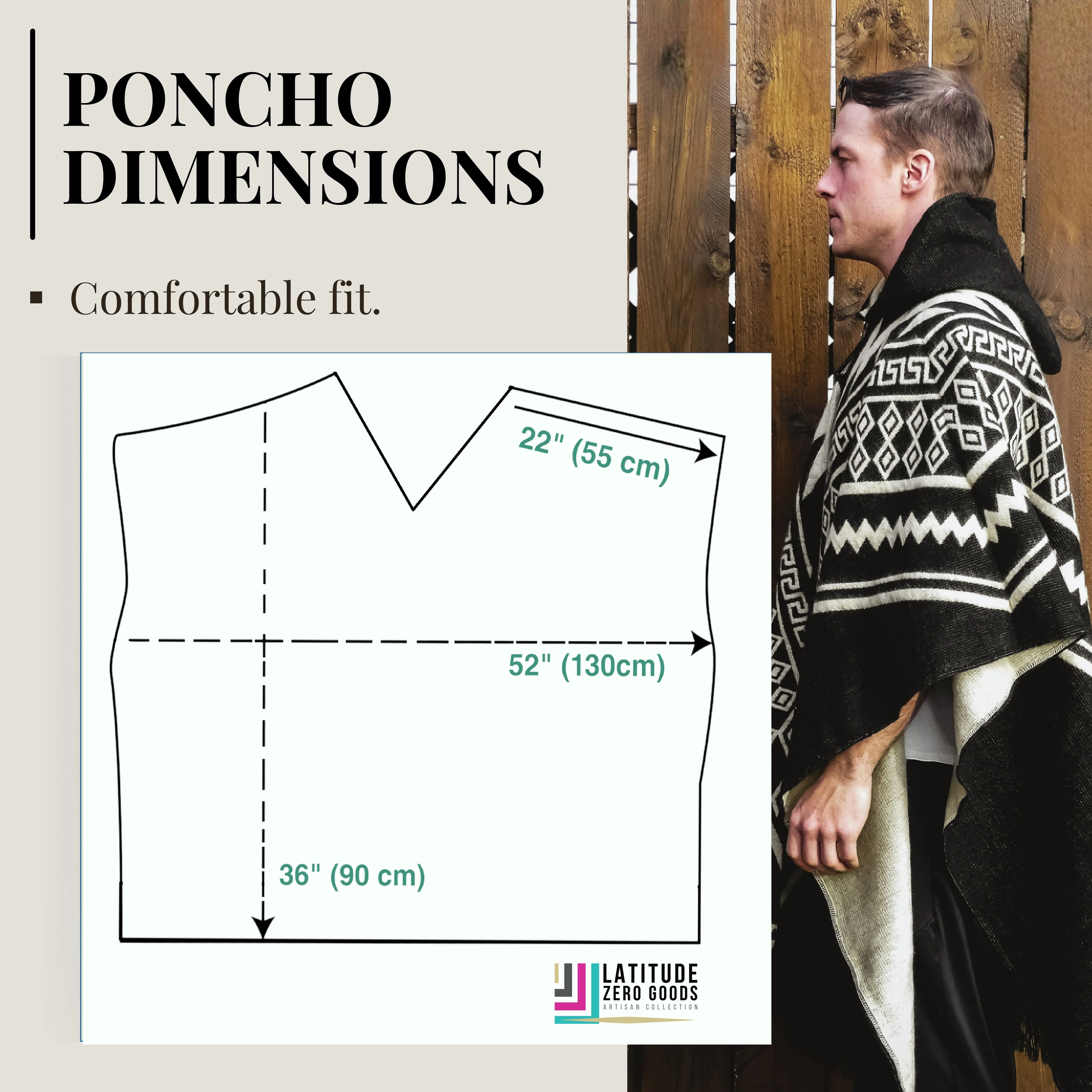 Monte - Black Poncho