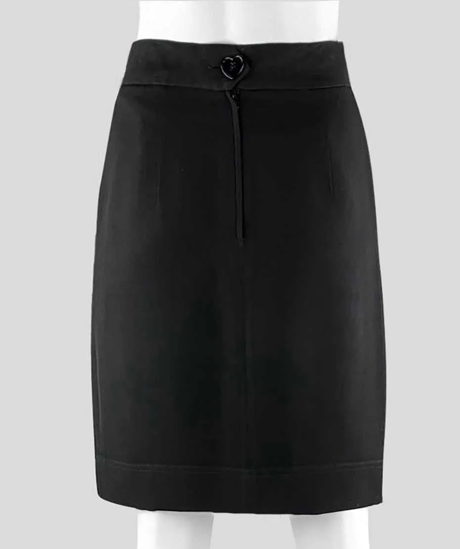 Moschino Cheap Chic Black Skirt 44 It 10 US