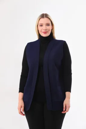 N&A Moms Knitted Vest Navy Blue