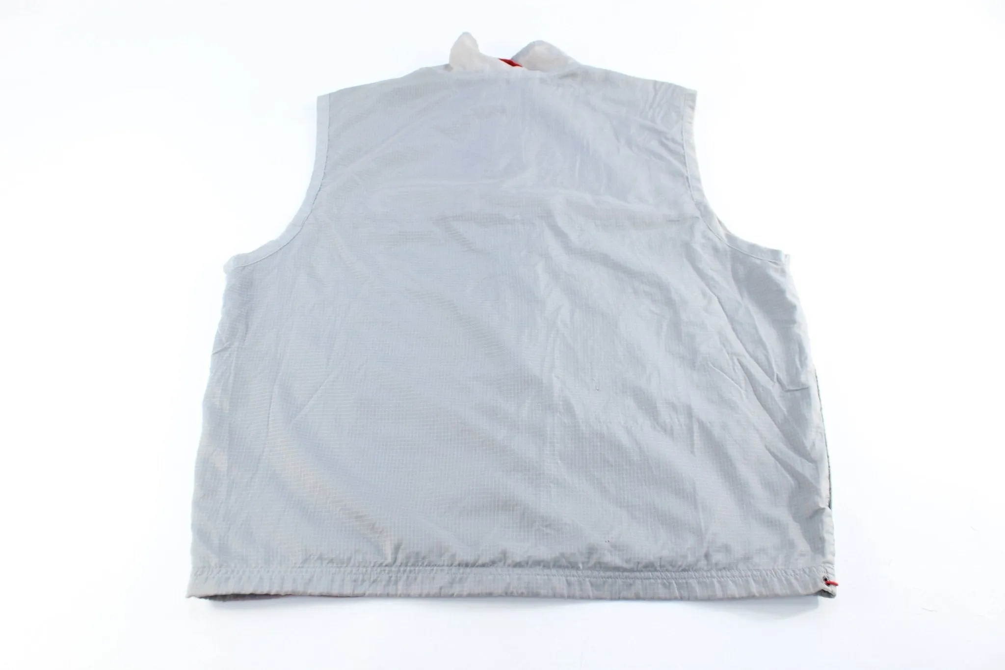 Nike Embroidered Logo Light Grey Zip Up Vest