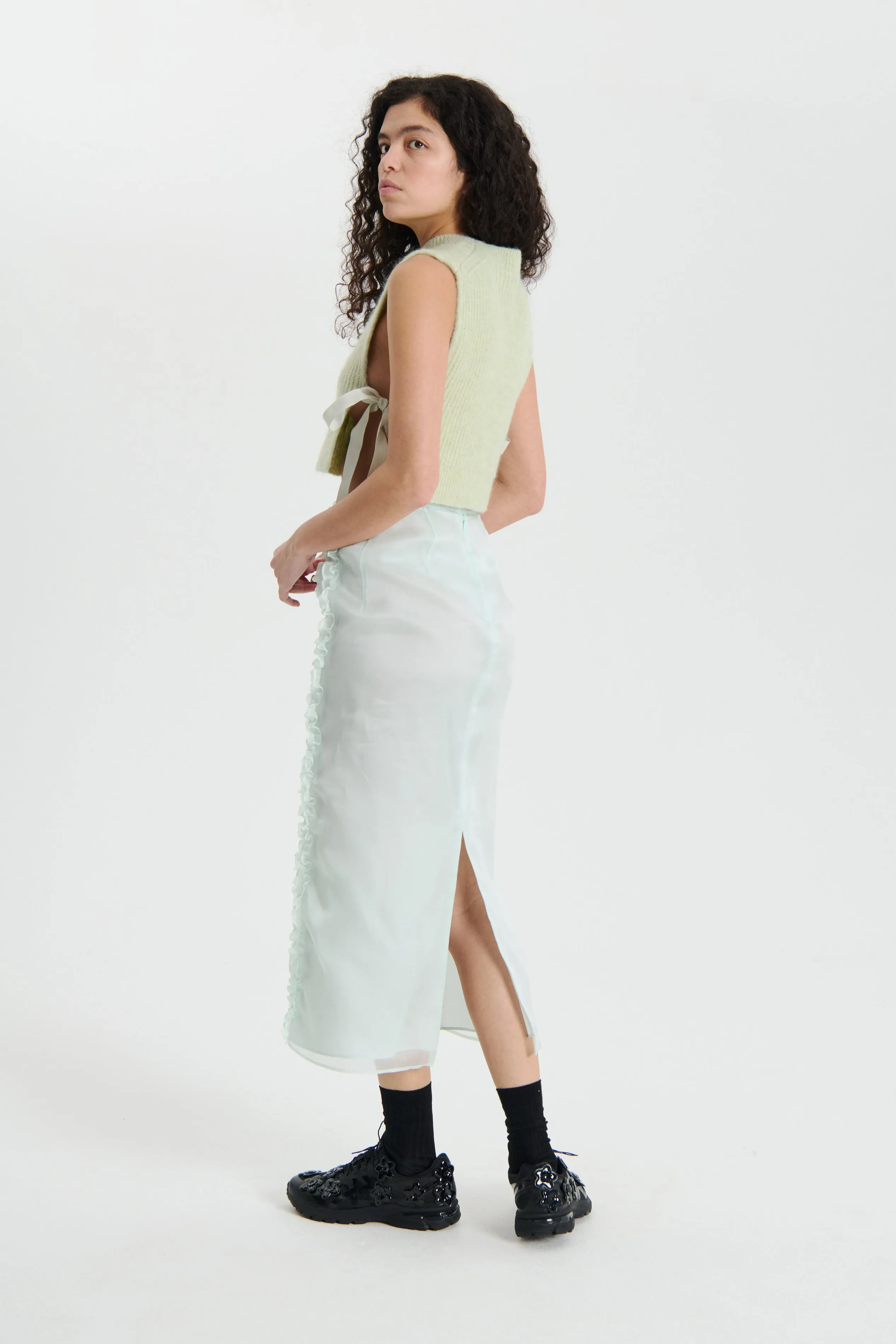 OCEAN | SKIRT SATIN ORGANZA MINT