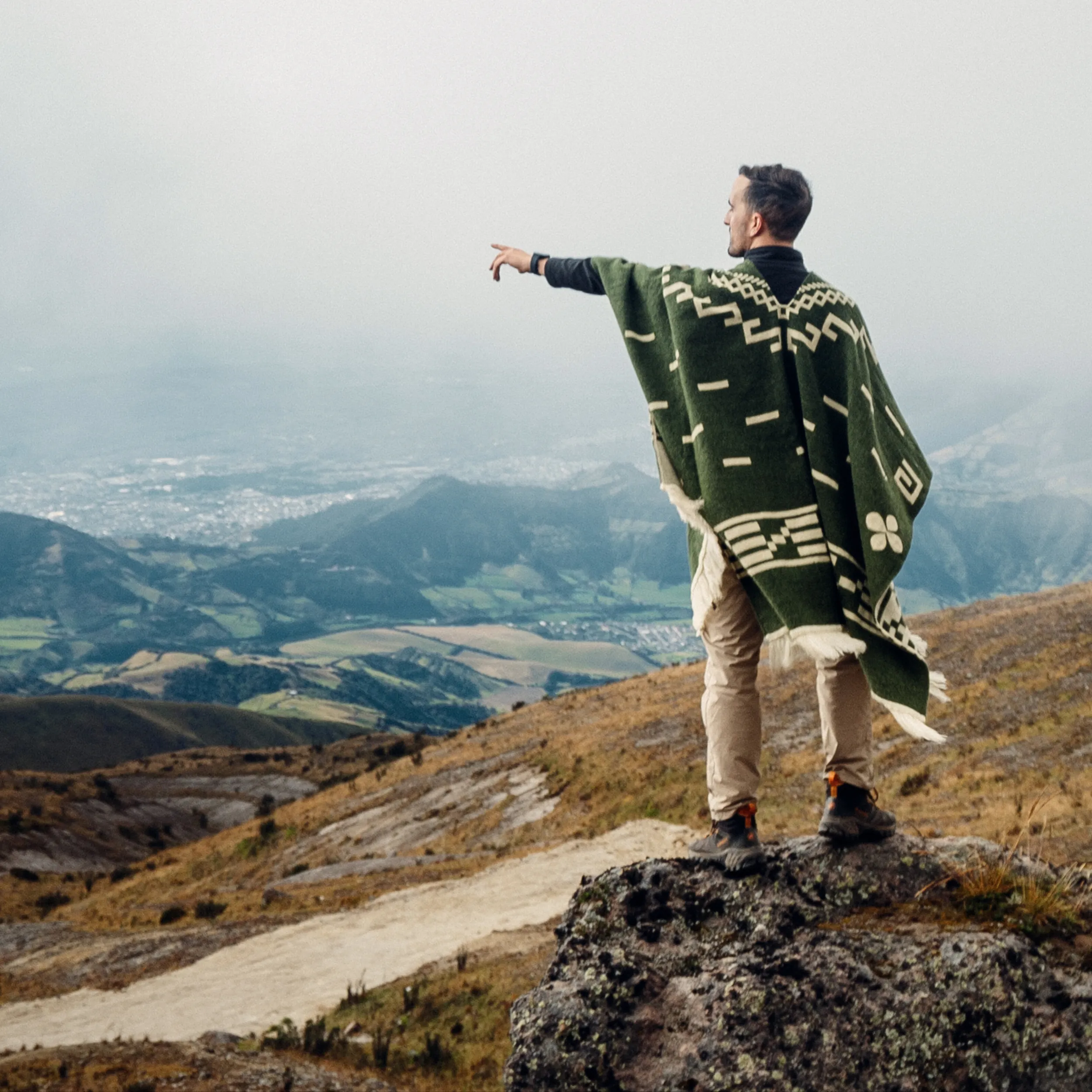 Olive Green - Clint Eastwood Poncho